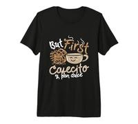 PAN DE Dulce/CONCHAS/Spanish Pun : But First Cafecito Premium T-Shirt