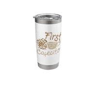 PAN DE Dulce/CONCHAS/Spanish Pun : But First Cafecito Stainless Steel Insulated Tumbler