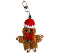 Pan Di Man Ornaments - Pan Di Christmas Decorations | Crochet Christmas Pan Man | Crochet Plush | Winter Festival Doll Figurines