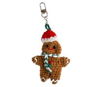 Pan Di Man Ornaments - Pan Di Christmas Decorations | Crochet Christmas Pan Man | Crochet Plush | Winter Festival Doll Figurines