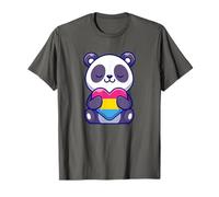 Pan Duh Pansexual Pride Panda Kawaii LGBTQ+ Heart Bear Hug T-Shirt