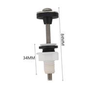 Pan Fixi Kit wi Stainless Steel Close Coupli Bolts for Toilet Installation Wc M6 Rubber Gaskets Silver Hardware Prum Toilet for Cistern