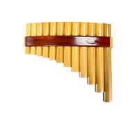 Pan Flute 12pipe G Natural Panpipe Professional Grade Sturdy Instrument(12-tube left hand holding e2 G key 6)