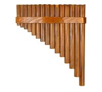 Pan Flute 15-pipe G-tuned Bamboo Panpipe With Hoop Wind Instrument For Left And Right Hands(Left)