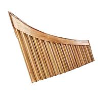 Pan Flute 15 Pipe Pan Flute G Key Pan Pipe Natural Bamboo Pan Flute Wind Instrument (Color : Left)
