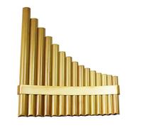 Pan Flute 15 Pipes Adjustable Bamboo Flute Chinese Folk Instrument for Adults and Students - Handmade Wind Instrument Gift