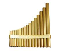 Pan Flute 15 Pipes Adjustable Bamboo Musical Instrument for Adults and Students - Handmade Chinese Folk Wind Instrument Gift