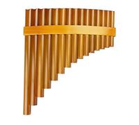 Pan Flute 15 Pipes Brown Pan Flute G Key Pan Pipes Chinese Traditional Musical Instrument Pan Flute(Right)