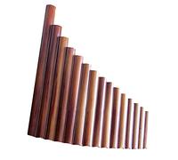 Pan Flute 15 Pipes Pan Flute Natural Bamboo Wind Instrument Panpipe G Key Handmade Pan Flute (Color : Right)