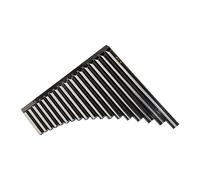 Pan Flute 16/18 Pipe Pan Flute Instrument C Tune Beginner Amateur Students Adult Performance (Color : 18 tubes brown)