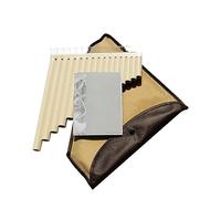 Pan Flute 16/18 Pipe Pan Flute Instrument C Tune Beginner Amateur Students Adult Performance (Color : 16 tubes ivory white)