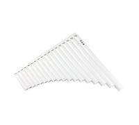 Pan Flute 16/18 Pipe Pan Flute Instrument C Tune Beginner Amateur Students Adult Performance (Color : 18 tubes white)