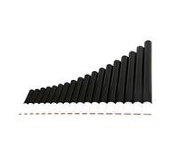 Pan Flute 16/18 Pipe Pan Flute Instrument C Tune Beginner Amateur Students Adult Performance (Color : 18 tubes white brown)