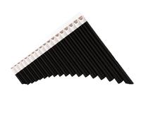 Pan Flute 16 Pipe 18 Pipe Double Row Panpipe Teaching Resin Twelve Tone Equal Temperament(18-tube black coffee color)