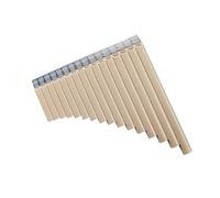 Pan Flute 16 Pipe Panpipe Easy For Beginners Professional Musical Instrument Teaching(16 tubes in beige)