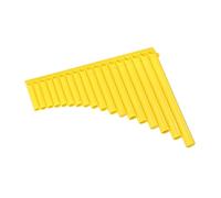 Pan Flute 16 Tubes 18 Tubes Beginners Professionally Play Instruments Primary School Students Beginners Special Pan Flute (Color : 18 tubes yellow)