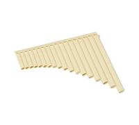Pan Flute 16 Tubes 18 Tubes Beginners Professionally Play Instruments Primary School Students Beginners Special Pan Flute (Color : 18 tubes of beige)