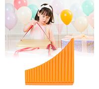 Pan Flute,18/16 Pipes Pan Pipe Instrument Key of C with Cardboard Carrying Bag,Flute Musical Instrument Pan Music Multifunction Panpipes for Beginners Learning Teaching (Orange)