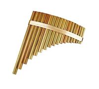 Pan Flute 18 Pipes Pan Flute F Key Pan Pipes Woodwind Instrument Chinese Traditional Bamboo Pan Flute (Color : Right)