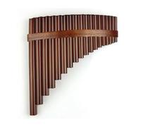 Pan Flute - 18 Pipes Traditional Windwood Musical Instrument in F Key for Beginners