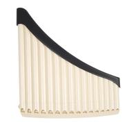 Pan Flute 1pc Pan Flute 16/18 Pipes Panpipes AC Tone Tunable Base Professional Musical Instrument(16 Hole Beige)