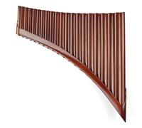 Pan Flute 20 Pipes Pan Flute E Key With Brown Traditional Made Musical Instrument(RINHT)