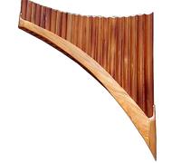 Pan Flute 22 Pipes Professional Right/Left Pan Flute Handmade Panflute Woodwind Musical Instrument C/G Key (Color : Left_G key)