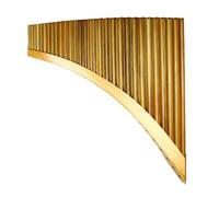 pan flute 29 Pipes G Key Reed Pan Flute Traditional Woodwind Instrument Handmade Pan Pipe With Bag (Color : Right-Log)