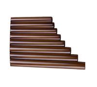 Pan Flute Brown 8 Pipes Pan Flute Small Size Pan Pipe Chinese Traditional Handmade Woodwind Instrument (Color : 02_Right)