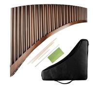 Pan Flute C Key 25 Pipes Pan Flute Pan Pipes Woodwind Instrument Bamboo No Wooden Strips On The Bottom Surface(Right)