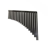 Pan Flute Eighteen Pipes Professional Upgraded Pan Flute Improved C Key (Color : Black)