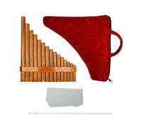 Pan Flute For Beginner 15 Pipes G Key Panpipes Bamboo G Tone Pan Pipe Instrument Chinese Traditional Instrument Flutes (Color : Left hand)