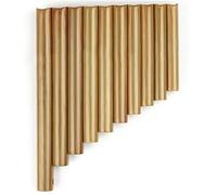 pan flute for beginners 10 Pipes C Key Pan Flute Pan Pipes Chinese Traditional Musical Instrument Brown Natural Color (Color : Natural color left)