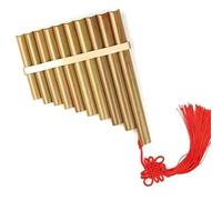 pan flute for beginners 10 Pipes C Key Pan Flute Pan Pipes Woodwind Instrument Chinese Traditional Musical Instrument Left Right Hand (Color : Left-hand)