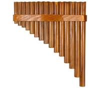 Pan Flute For Beginners 15 Pipe G Key Panpipes With Hoops Wind Instrument Left And Right Hands(Left hand)
