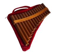Pan Flute For Beginners 15 Pipe Pan Flute C G Key Beginner Play Panpipe Professional Performance Panpipes Traditional Ethnic Musical Instruments(D Key-Left Bass)