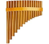 pan flute for beginners 15 Pipes Brown Pan Flute G Key Pan Pipes Woodwind Instrument (Color : Right)