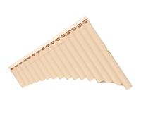 Pan Flute For Beginners 16 Pipe 18 Pipe Double Row Panpipe Teaching Resin Twelve Tone Equal Temperament(16-tube off-white)
