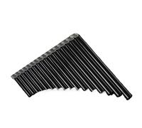 pan flute for beginners 16-Pipe Pan Flute Panpipes Chinese Traditional Woodwind Instrument With Carry Bag For Beginners (Color : Bk)