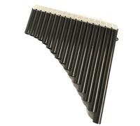 pan flute for beginners 16-tube Special Panpipe Teaching For Beginners C Key Panpipe Instrument 16-tube Yellow Black Orange (Color : Black)