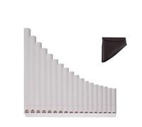 Pan Flute For Beginners 16pipe Panpipes 18pipe Beginner Entertainment Level Instrument C Major Easy To Learn Durable(18-tube white)