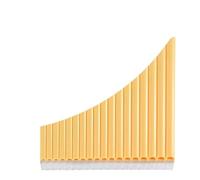 Pan Flute For Beginners 16pipe Panpipes For Beginners And 18pipe In C Major Easy To Learn And Play(18 tubes yellow)