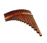 pan flute for beginners 18 Pipes Brown Colour Pan Flute F Key Folk Musical Instruments Pan Woodwind Instrument Handmade Pan Pipes (Color : Right hand)
