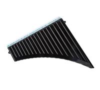 Pan Flute For Beginners 18 Pipes Pan C Key Panpipes With Mouthpiece Wind Instrument For Beginners With Carrying Bag(Black)