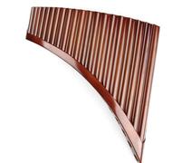 pan flute for beginners 20 Pipes Pan Flute E Key Folk Musical Instruments Brown Colour Flute Pan Handmade Pan Pipes (Color : RIGHT)