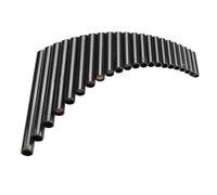 Pan Flute For Beginners 22 Pipe Pan Flute Adult ABS Resin Panpipe Beginner Professional Durable Panpipes Traditional Play Woodwind Instruments(Black-Without BaseA)