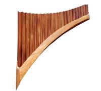 Pan Flute For Beginners 22 Pipe Professional Left And Right Hand Handmade Panpipes In C G Key Woodwind Instrument(Left Hand C key)