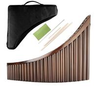 pan flute for beginners 25 Pipes Pan Flute In G Key Chinese Traditional Musical Instrument Pan Pipes Easy To Learn In G Key (Color : Left-hand)