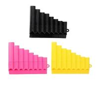 Pan Flute For Beginners 3Pcs Plastic Pan Flute Early Music Education 8-Tube Preschool Musical Instruments Set Small Wind Instrument For