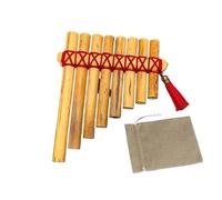 pan flute for beginners 8 Pipes C Key Pan Flute Pan Pipes Woodwind Instrument Chinese Traditional Musical Instrument (Color : Red)